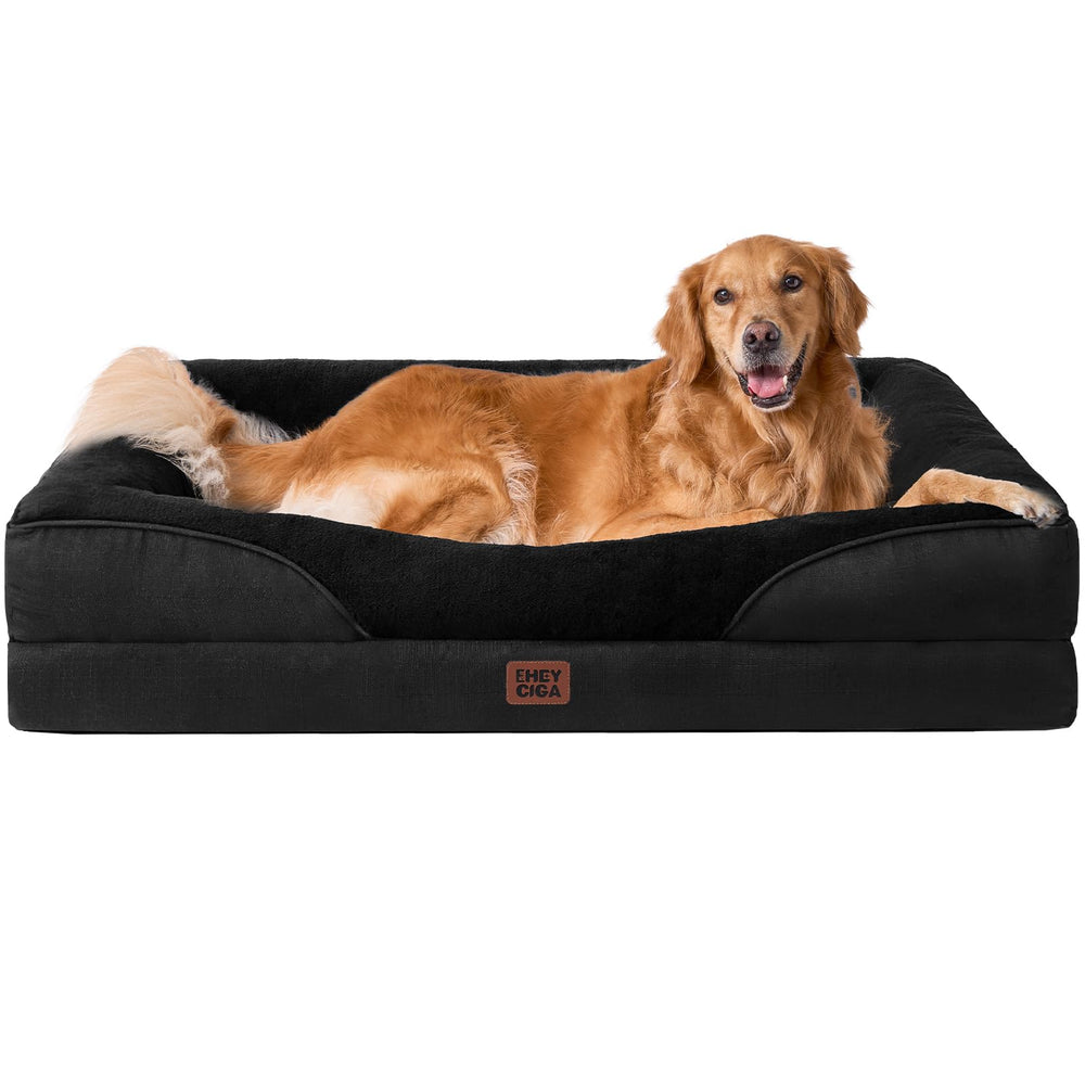 Lit orthopédique EHEYCIGA XL, soutien durable pour grandes races.