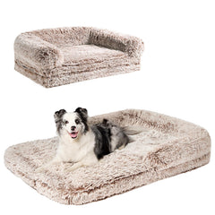 EHEYCIGA lit chien peluche douce, confort chaleureux pour siestes partagées.