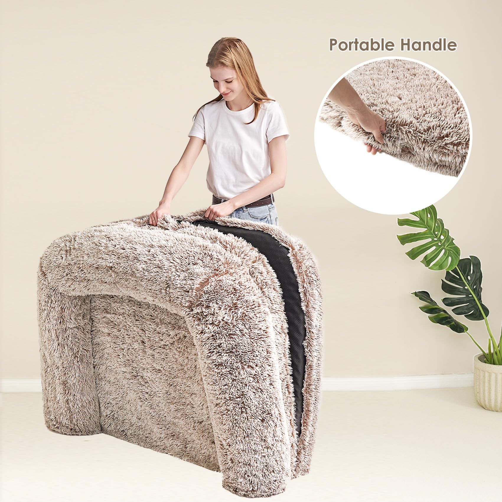 EHEYCIGA lit coussin renforcé, appui solide pour grande taille.