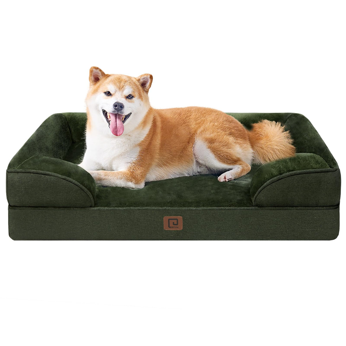 Lit orthopédique EHEYCIGA pour chien grand, soutien des articulations et confort.