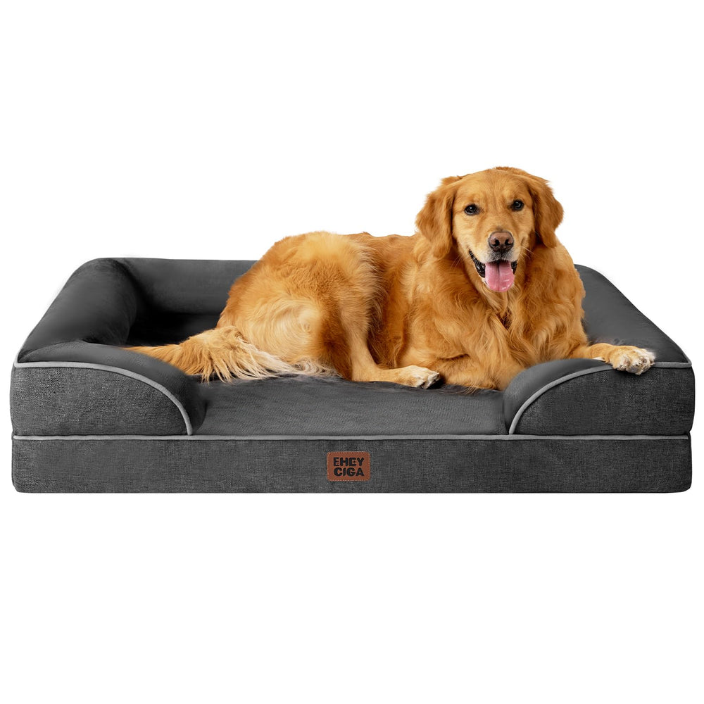 Lit orthopédique EHEYCIGA pour chien XL avec soutien durable