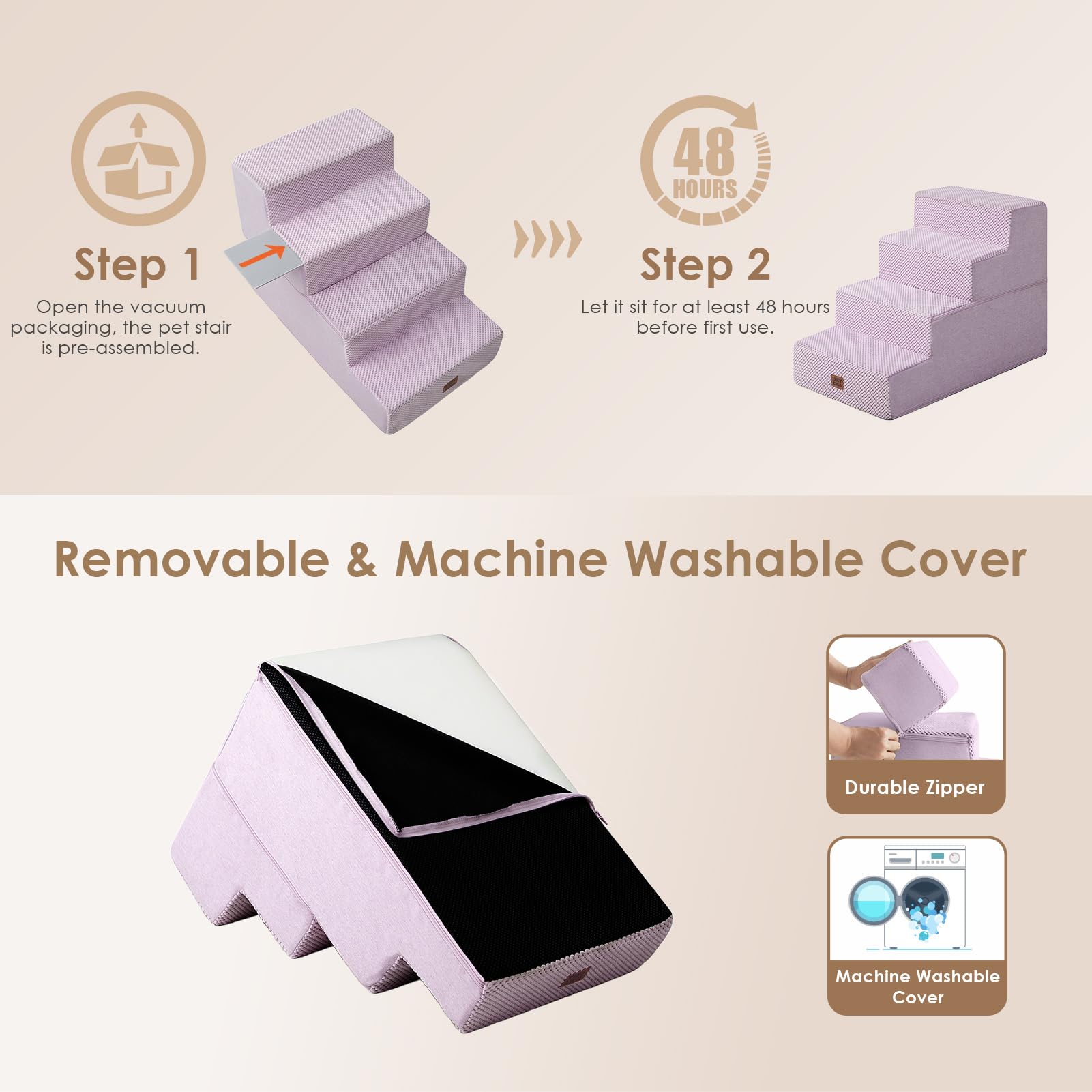 EHEYCIGA usage intérieur, escalier pratique pour lit et canapé