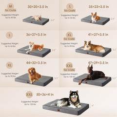 Matelas orthopédique XL EHEYCIGA offrant un soutien durable.
