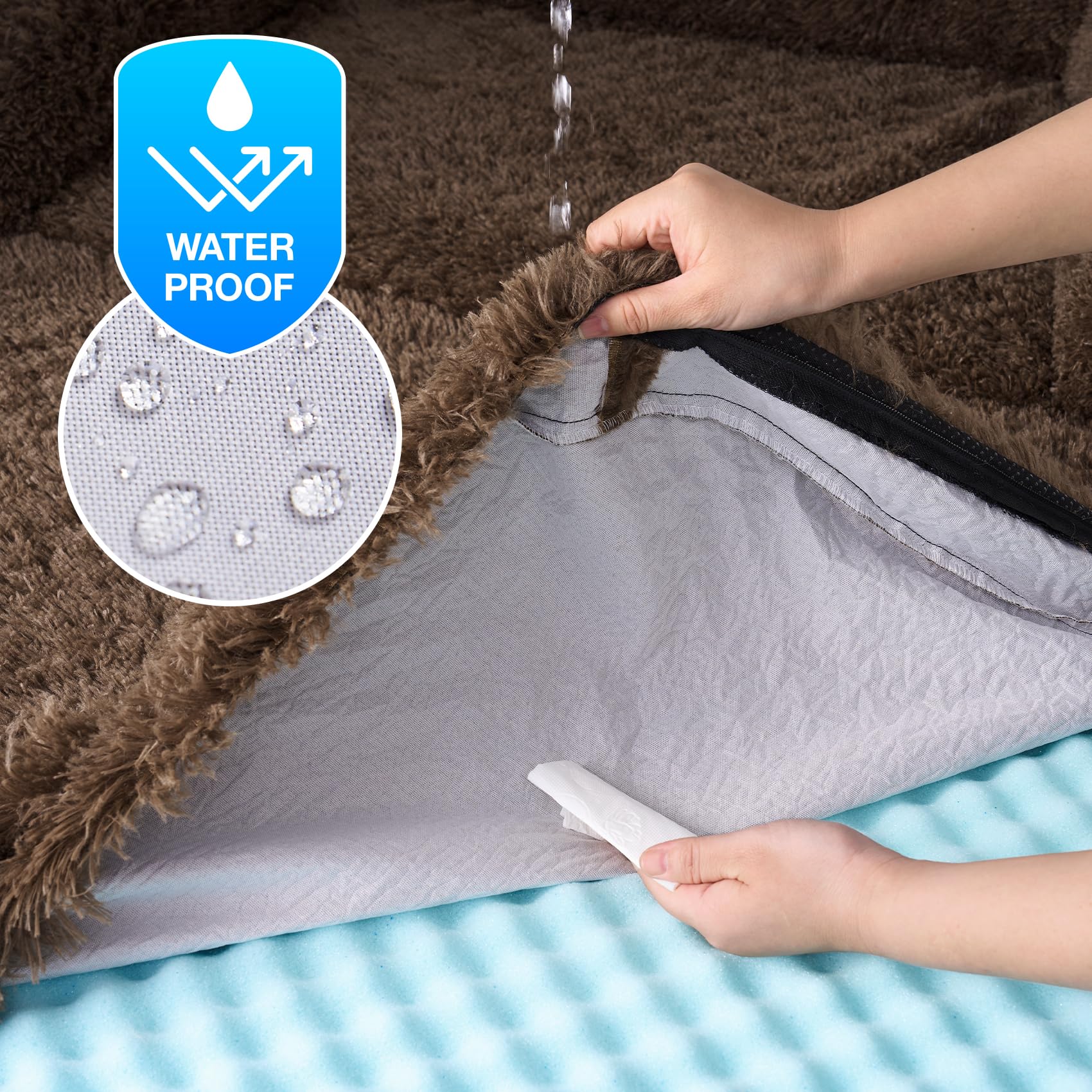 Revêtement imperméable et doublure EHEYCIGA protégeant le noyau.