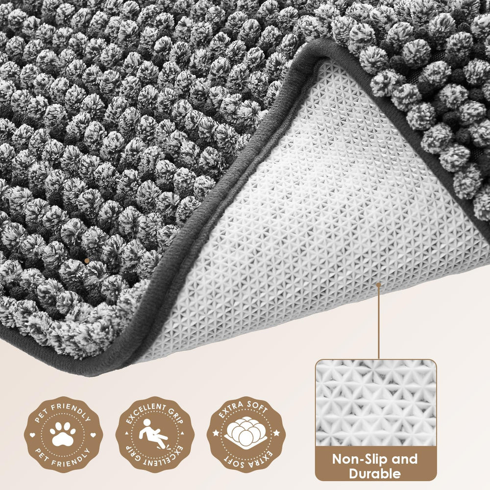 Tapis EHEYCIGA utilisé comme coussin pour chien dans une cage