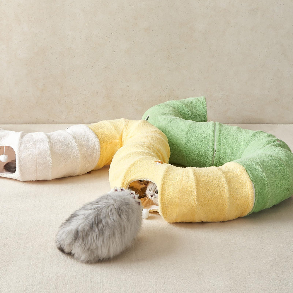 EHEYCIGA tunnel-chat confort-cocooning: refuge sûr pour chaton et petit lapin