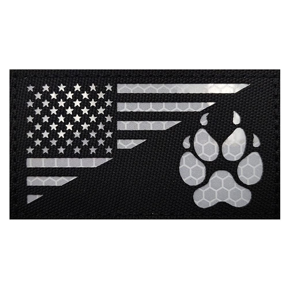Patch EHOPE patte-chien US réfléchissant pour veste