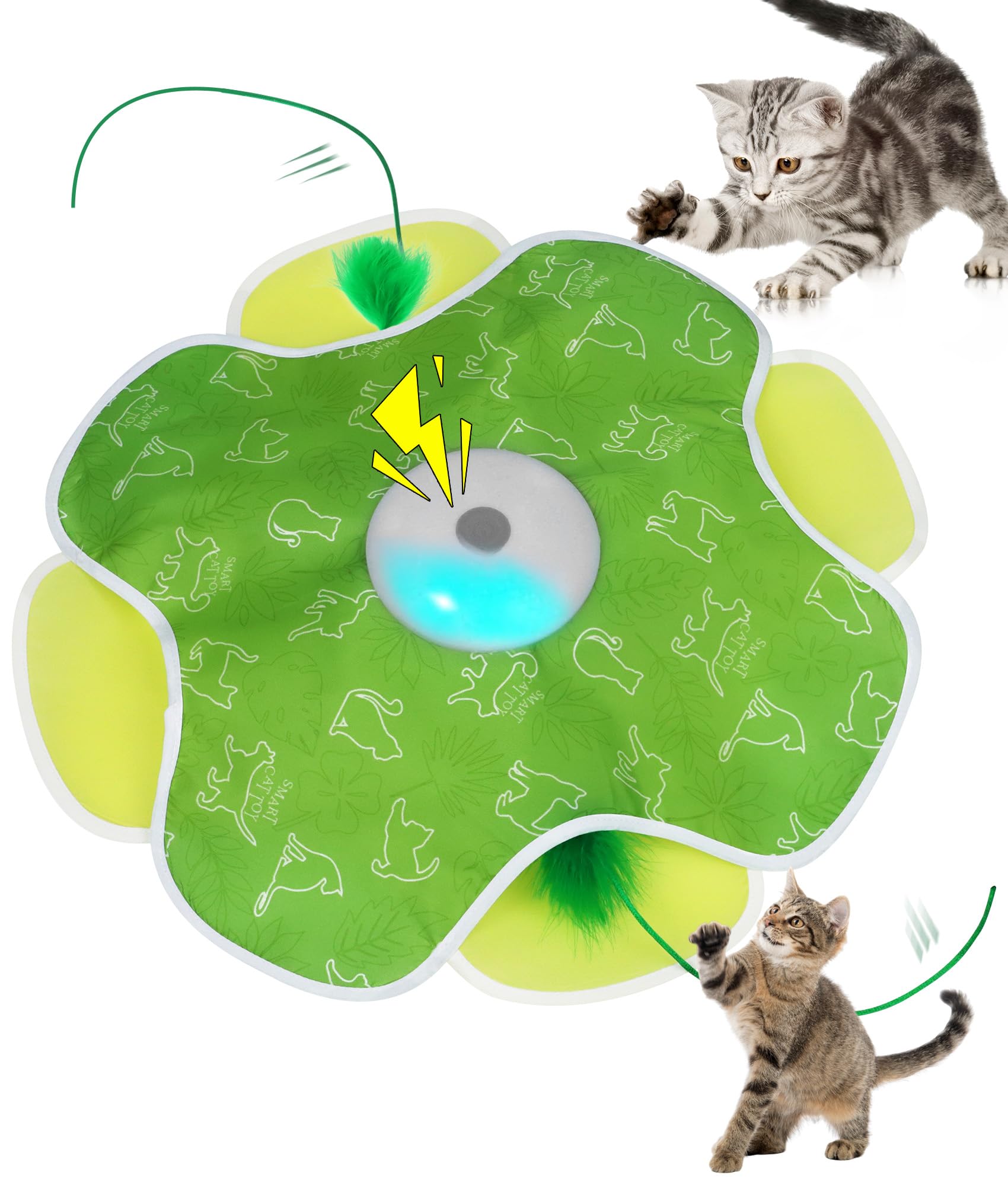 Jouet EHWZ avec plume mouvante stimule l'exercice du chat