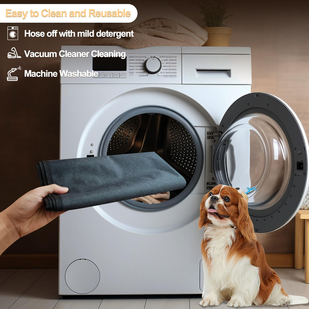 Ehzyaz Dog Crate Mat Liner: protège les sols contre l'usure et les rayures.