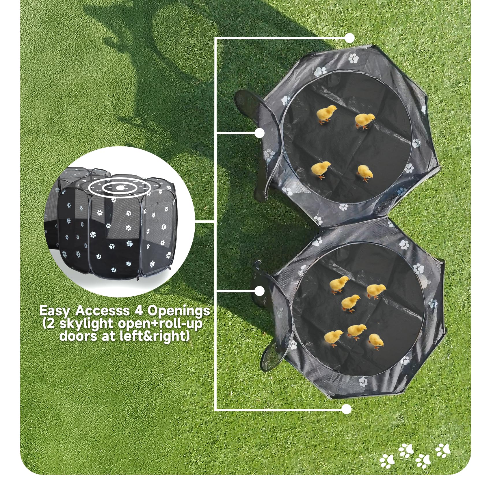 Aire EighteenTek avec ouverture octogonale, conception polyvalente et accessible.