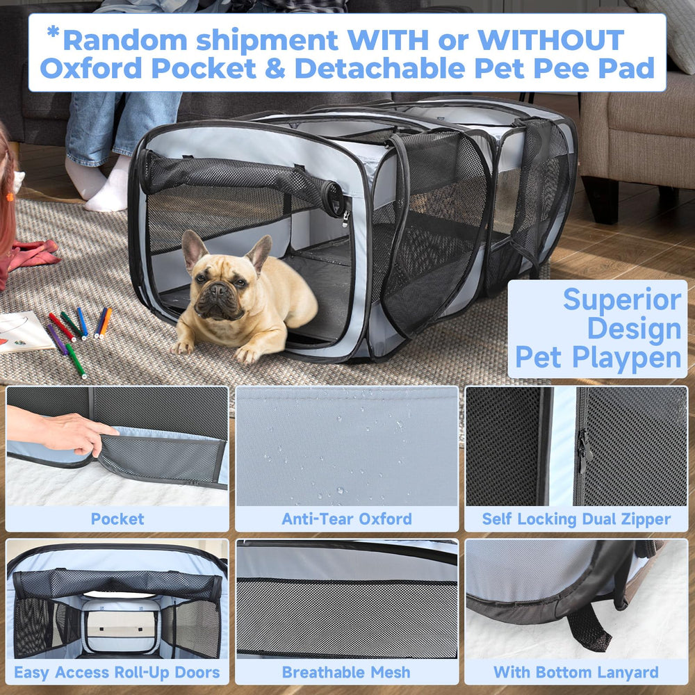 EighteenTek 2-en-1 Playpen: structure durable et fiable.