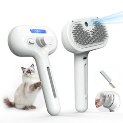 Brosse Eilimy avec brume électronique pour animaux, démêlage en douceur.