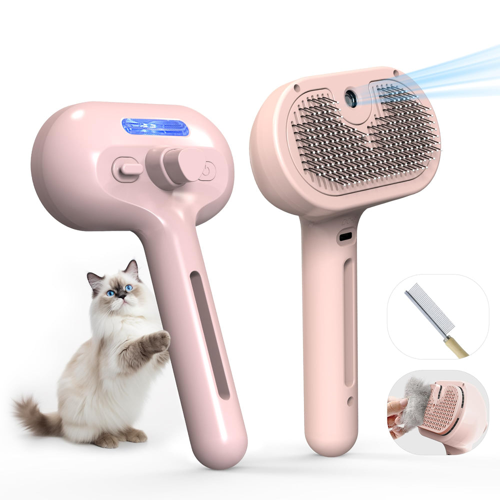 Eilimy brosse toilettage avec brume electronique pour démêlage plus doux.