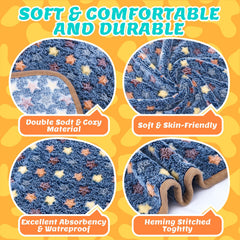 Tapis absorbant Eilyliafe ensemble-6-draps-petits-animaux-cage-14x28: absorption rapide et nettoyage facile.