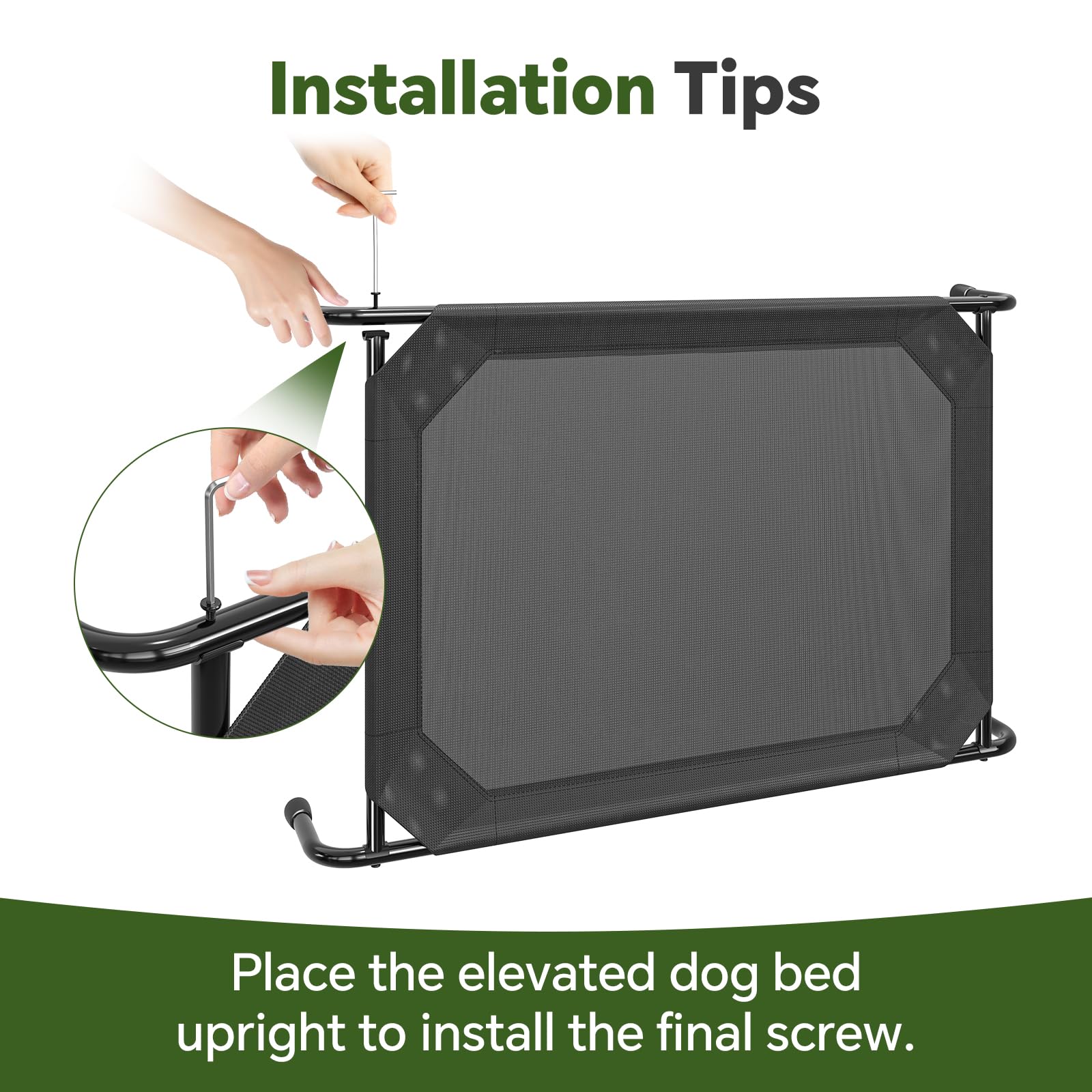 Ekisemio lit durable et recyclable, matériaux résistants et non toxiques pour chiens.