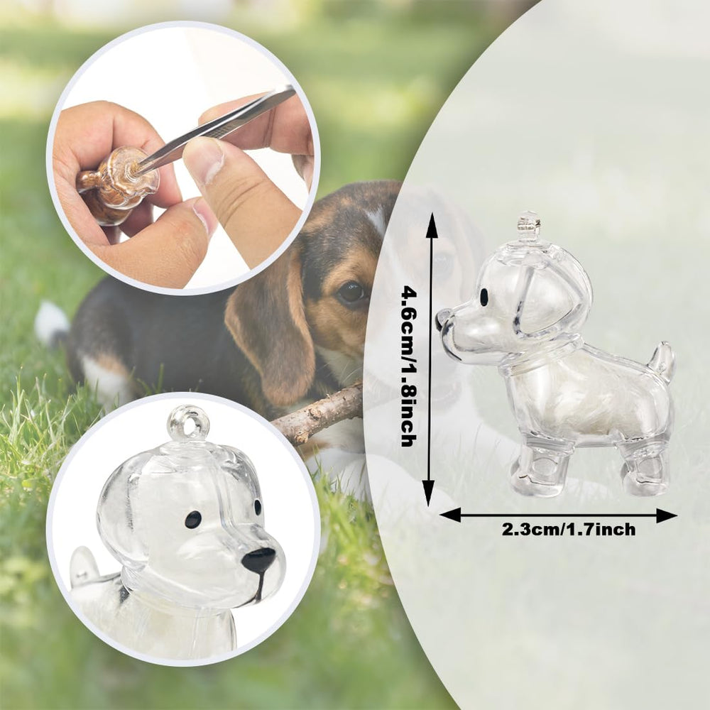 ELANE breloques mémoire poil chien en métal, durable et élégante.