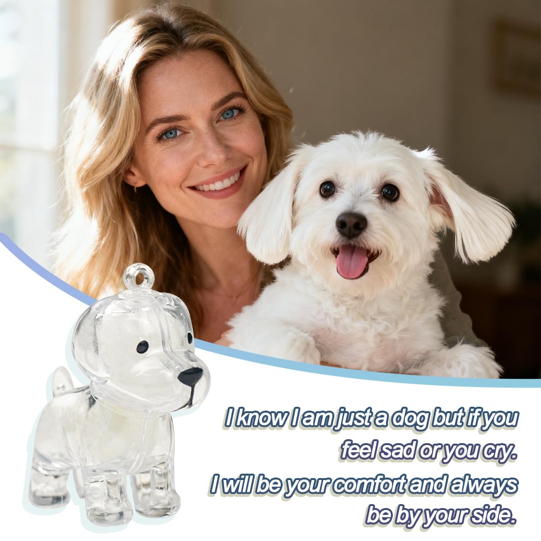 ELANE design subtil souvenir poil chien, discret et touchant.