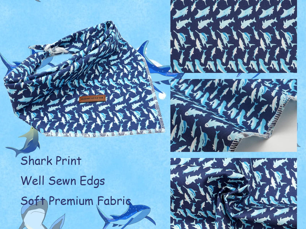 Bandana Elegant Little Tail coton doux, agréable et durable pour chiens.