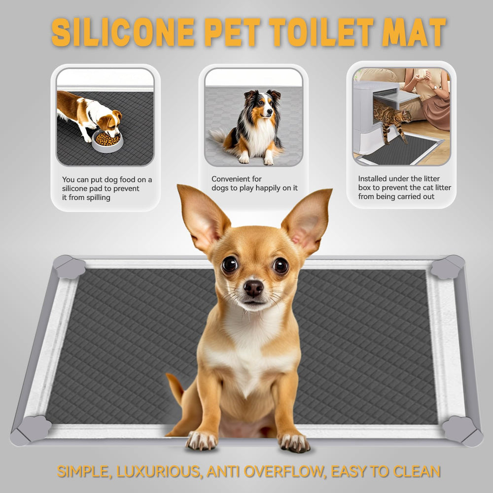 ÉLEGX compatible avec tapis jusqu'à 24x24 pouces pour petites et moyennes races.