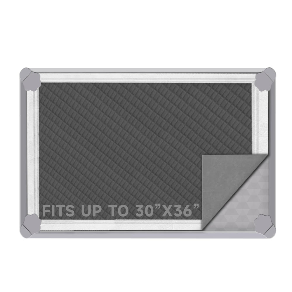 ÉLEGX plateau en silicone pour tapis chien 30x36: stabilité et nettoyage faciles.