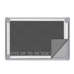 ÉLEGX plateau en silicone pour tapis chien 30x36: stabilité et nettoyage faciles.