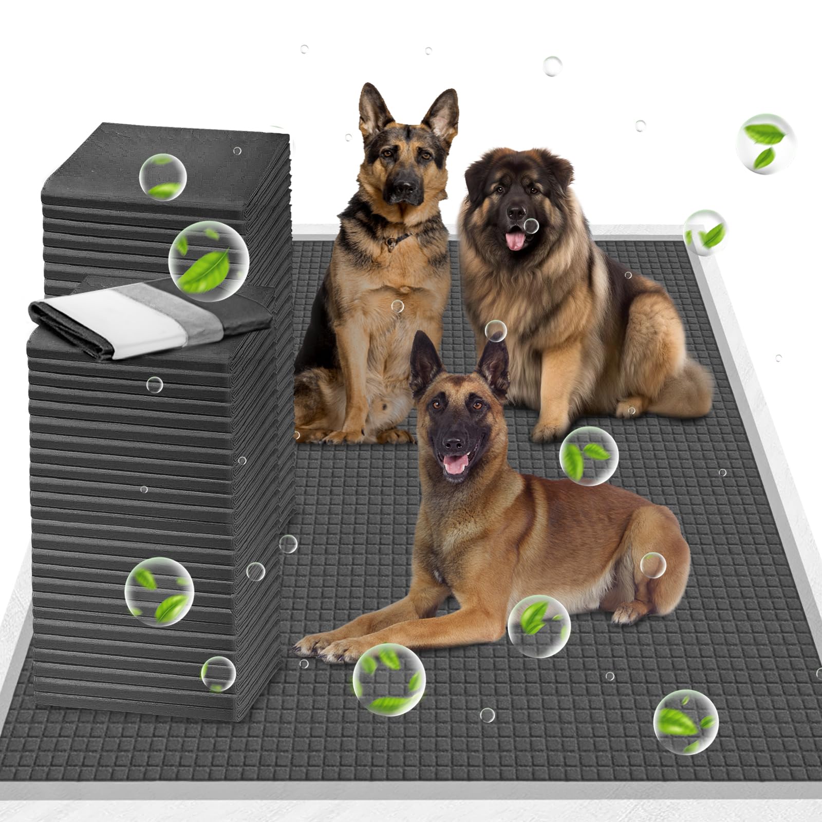 Tapis d'entraînement ELEGX grand format 54x37 pouces pour chien, absorption efficace et neutralisation des odeurs.