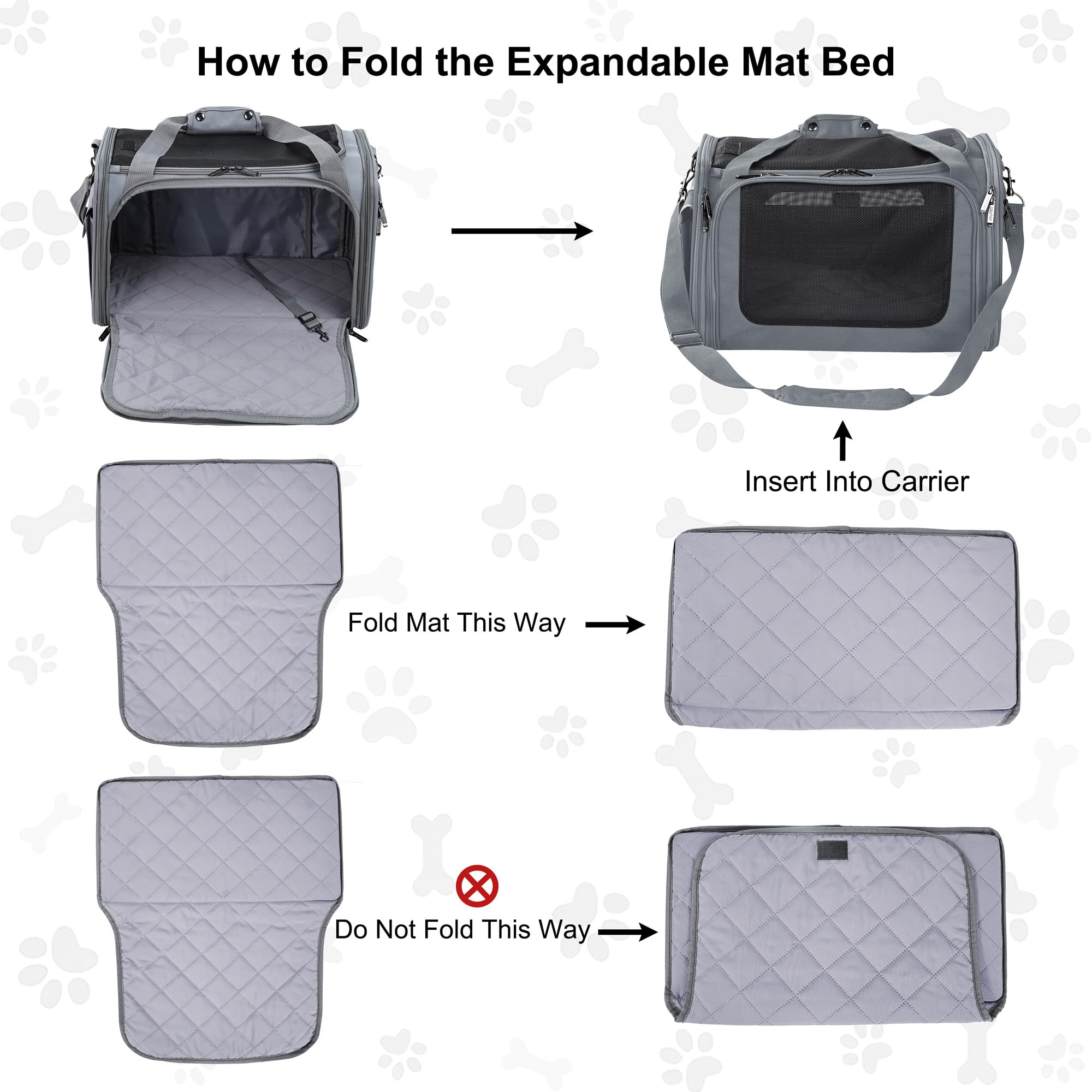 EliteField Deluxe sac pliable et plat pour rangement facile.