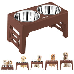 EliteField gamelles élevées ensemble sur socle stable pour repas silencieux