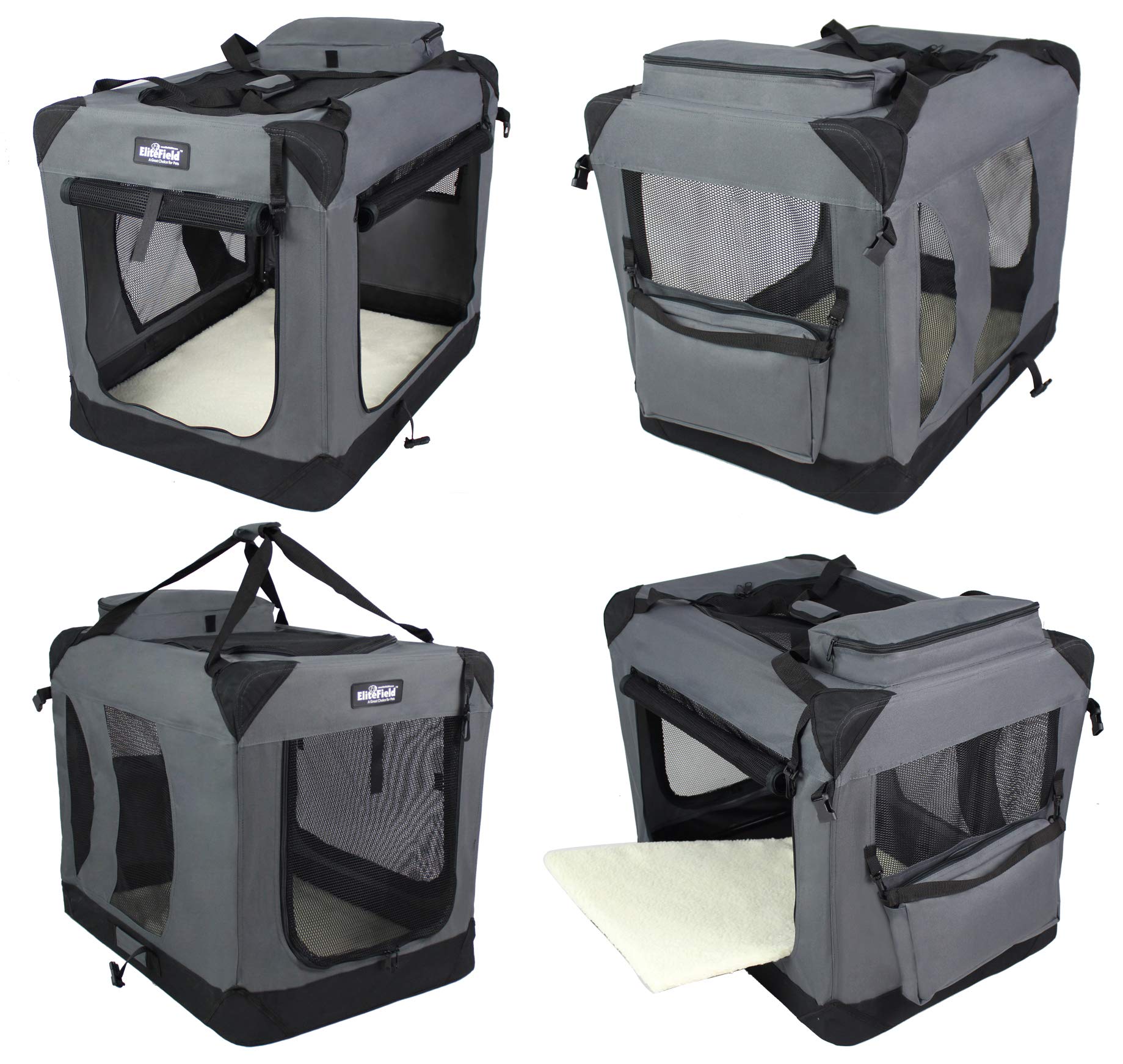 Lit en polaire lavable inclus, confort accru pour les siestes du chien.