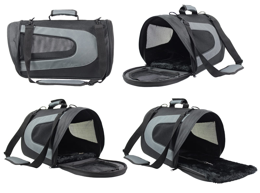 EliteField transporteur petit animal—grillage avant et côtés pour ventilation