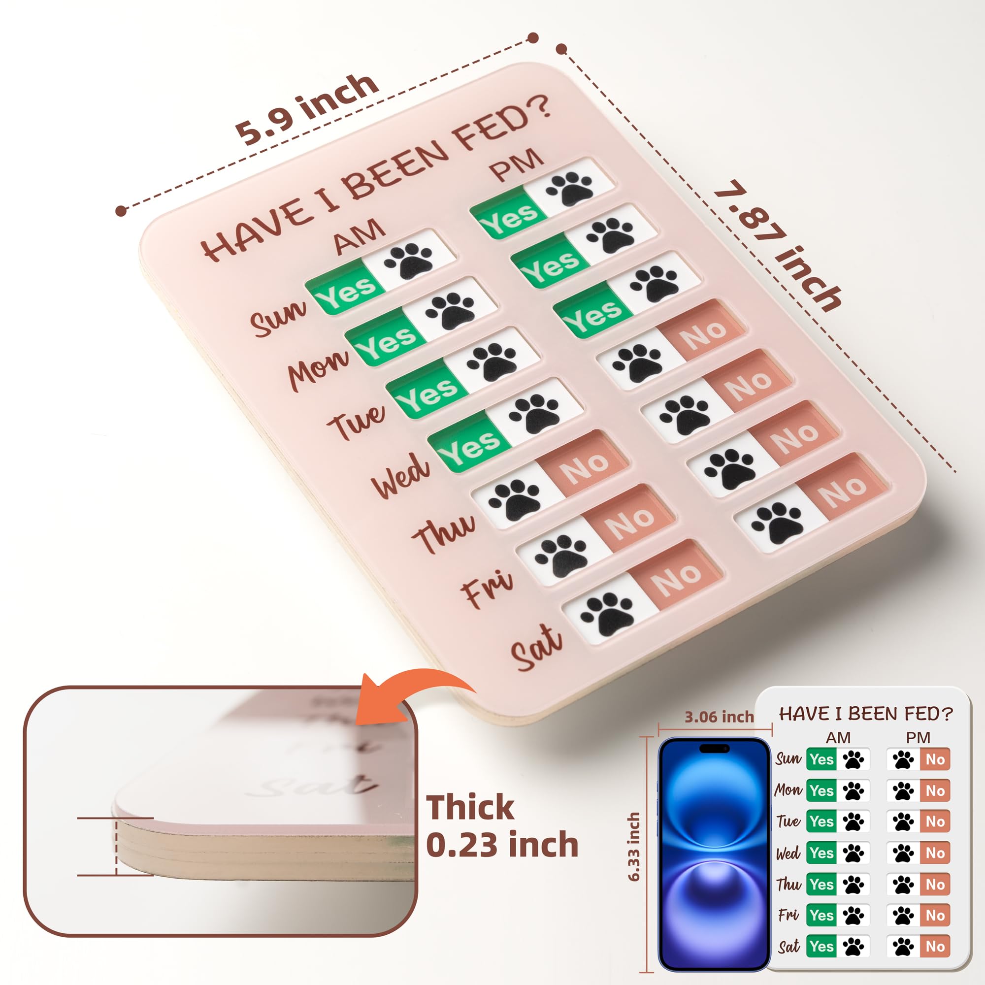 EliteSign Affichage frigo – aimants et adhésif pour fixation facile
