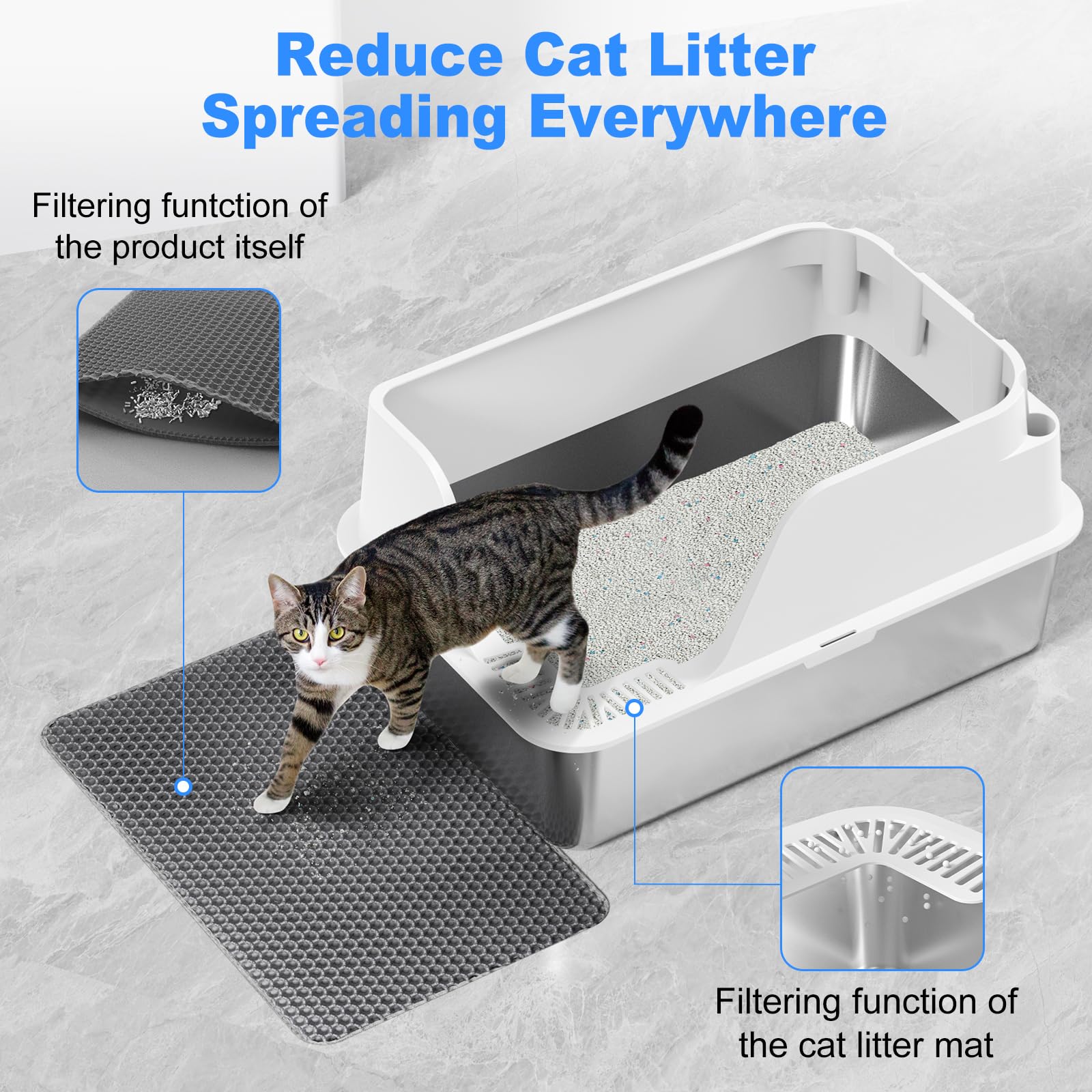 Ellenpent systeme-de-rangement inclut pelle tapis sac et stickers.