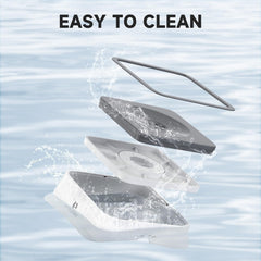 ELS PET bord anti-projections gris: limite les éclaboussures autour du bol.