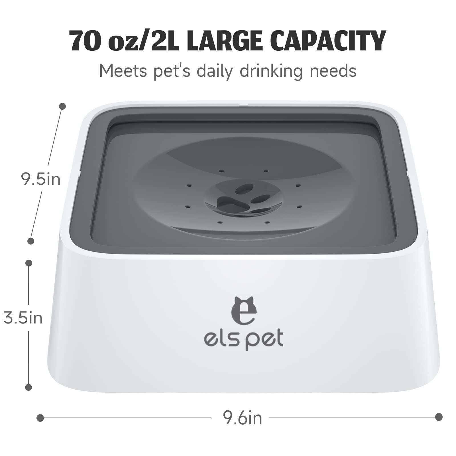 ELS PET disque flottant eau lente gris: débit mesuré pour boire calmement.