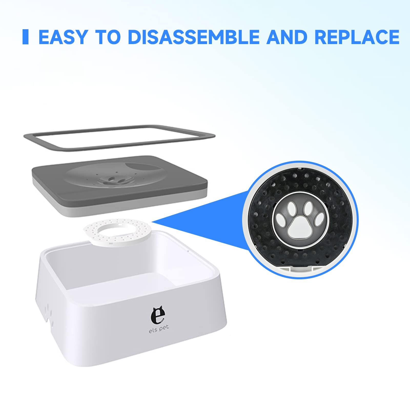 Distributeur ELS PET 2 L, usage prolongé sans recharges fréquentes.