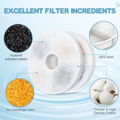 ELXXROONM filtre pour eau chat, acier inoxydable