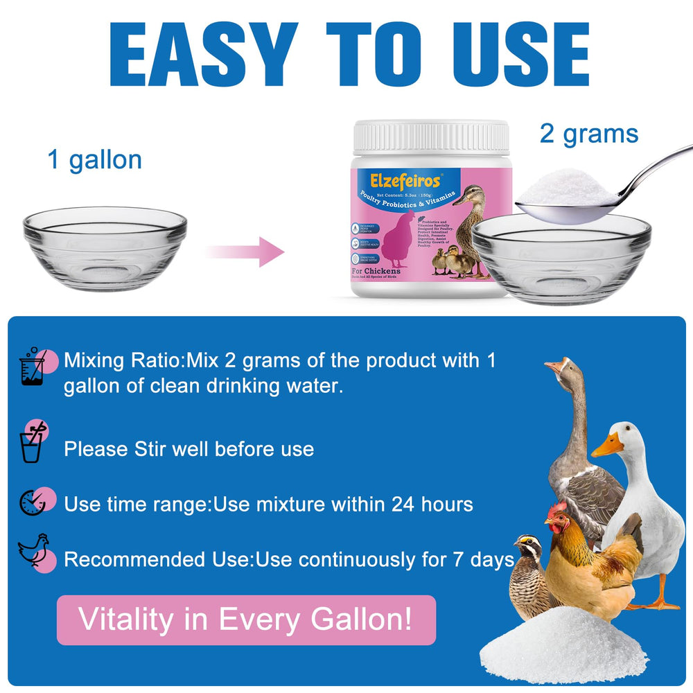 Elzefeiros Ajout Eau Quotidien Volaille: simple supplémentation hydrique pour le quotidien.