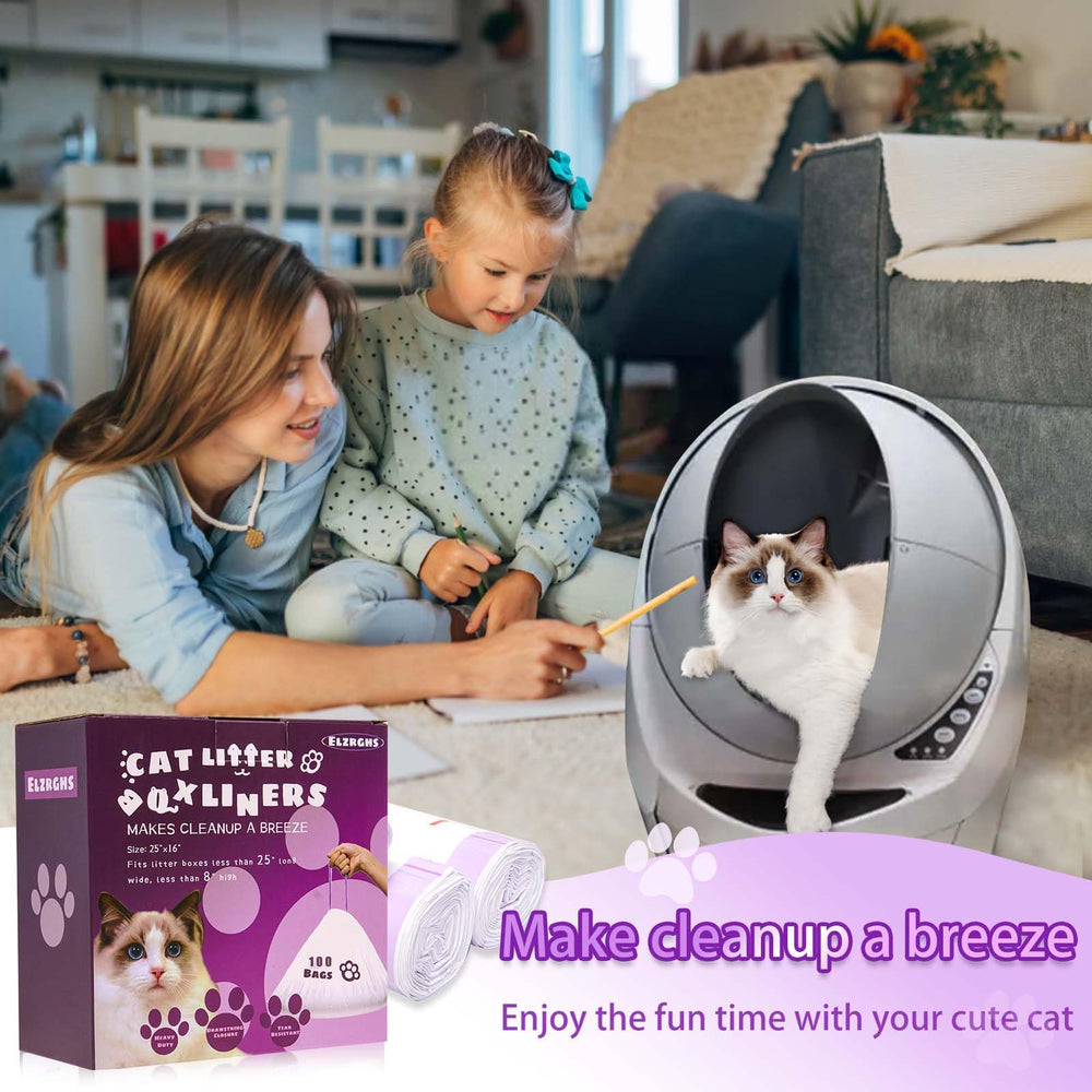 Elzrghs sacs-litiere, capable de gérer jusqu’à 22 lb de litière sans fuite.