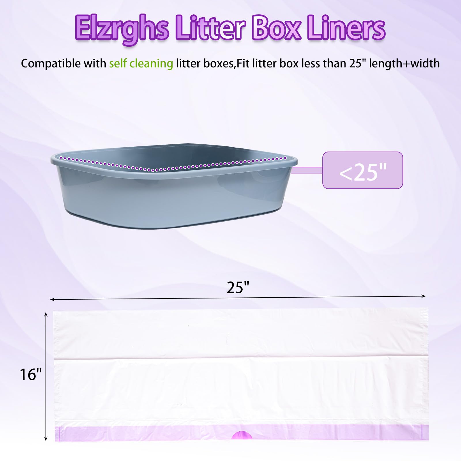 Elzrghs sacs-litiere compatibles Litter-Robot 3/4, utilisation domestique fluide.