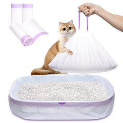 Elzrghs sacs-litiere jumbo 36x16 poignee-tiree, pratique pour sceller et transporter.