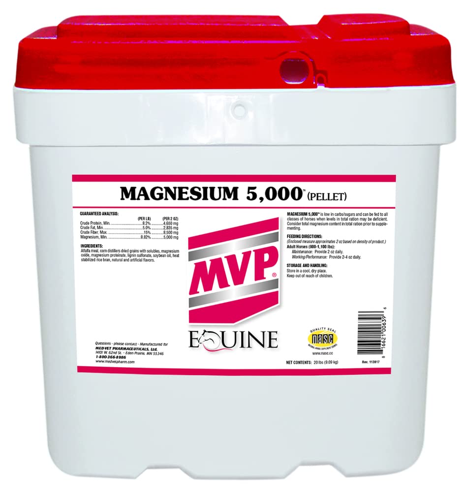Emballage MVP Magnesium5000, pellets faciles à administrer.