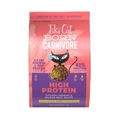 Emballage Tiki Cat Born Carnivore, praticité et fraîcheur préservée.