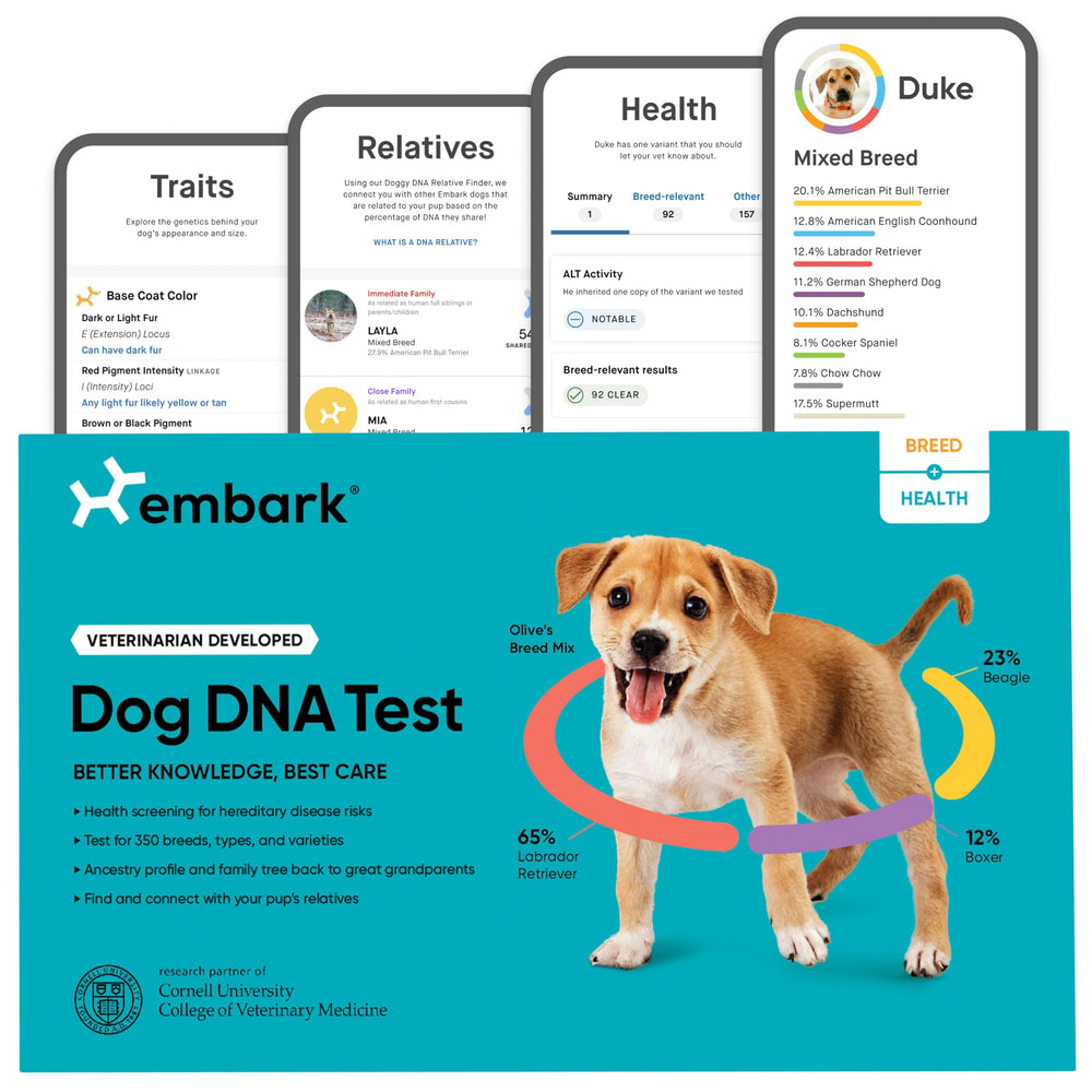 Embark Kit ADN Chien: identification de la race précise pour mieux comprendre votre compagnon.