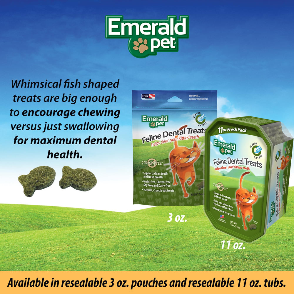 Emerald Pet option faible en calories, seulement 2 calories par pièce.