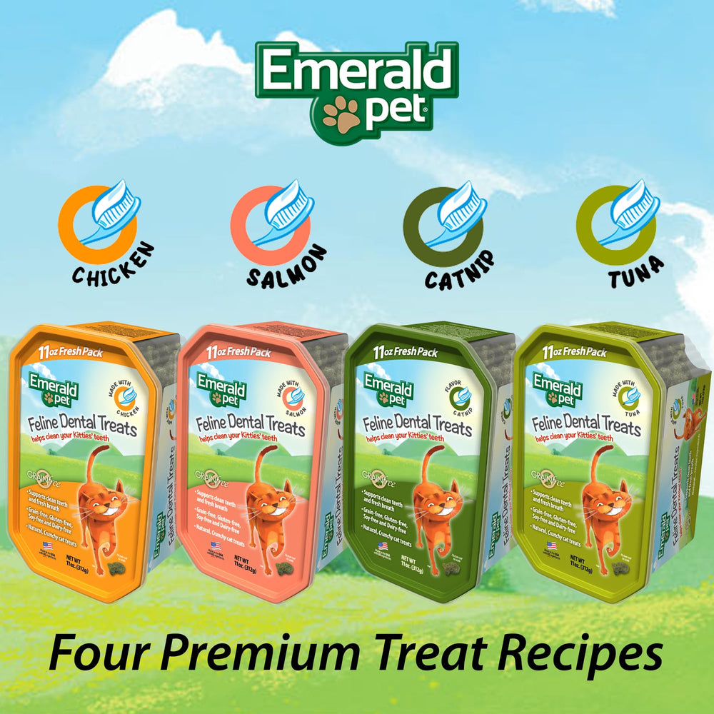 Emerald Pet fabriqué aux États‑Unis avec des ingrédients locaux et de qualité.