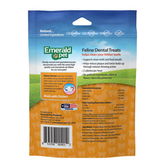 Emerald Pet Feline Dental Treats — texture croquante favorisant le brossage des dents