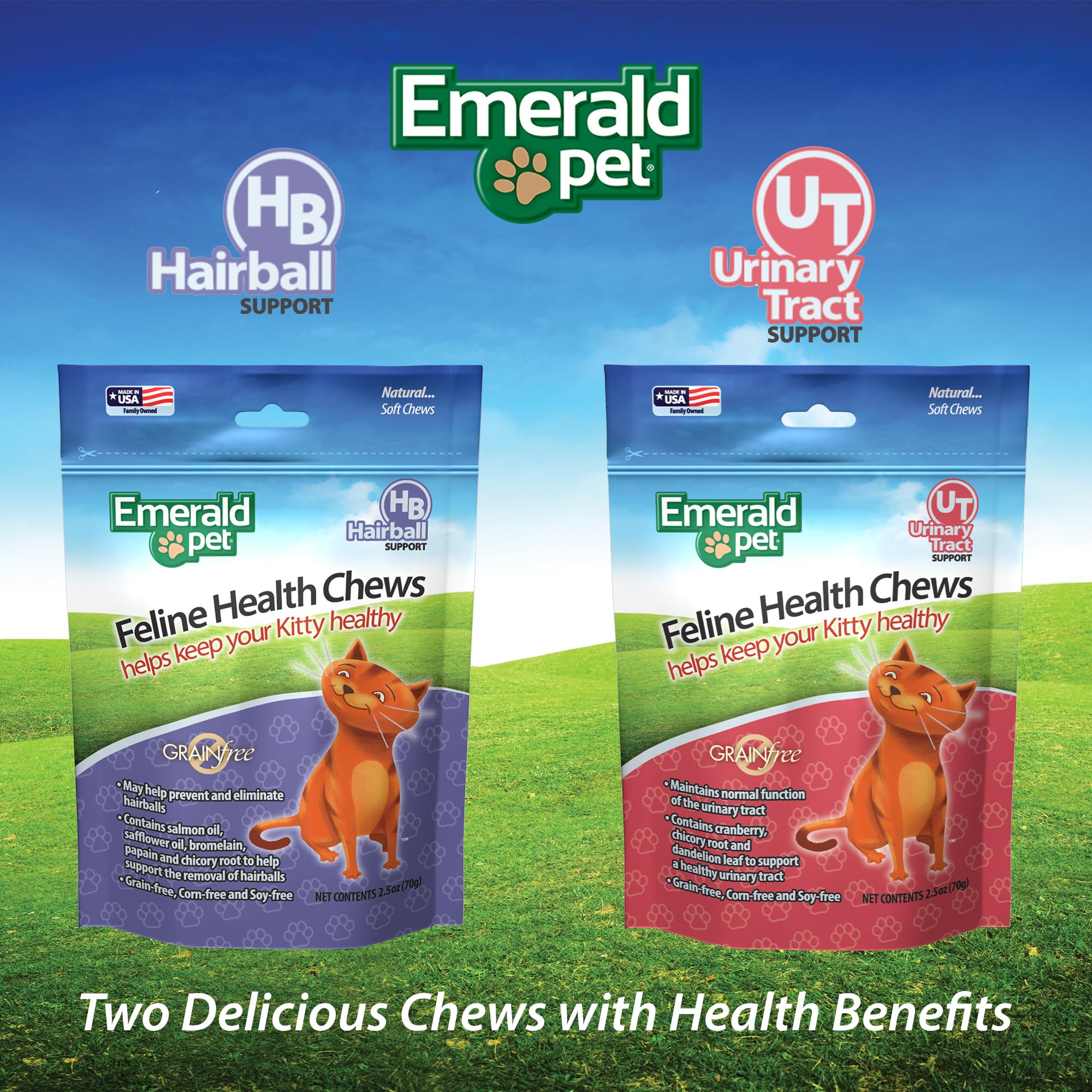 Fabrication aux États-Unis avec ingrédients premium, Emerald Pet
