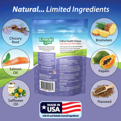 Prébiotique chicorée nourrissant l'intestin félin, Emerald Pet