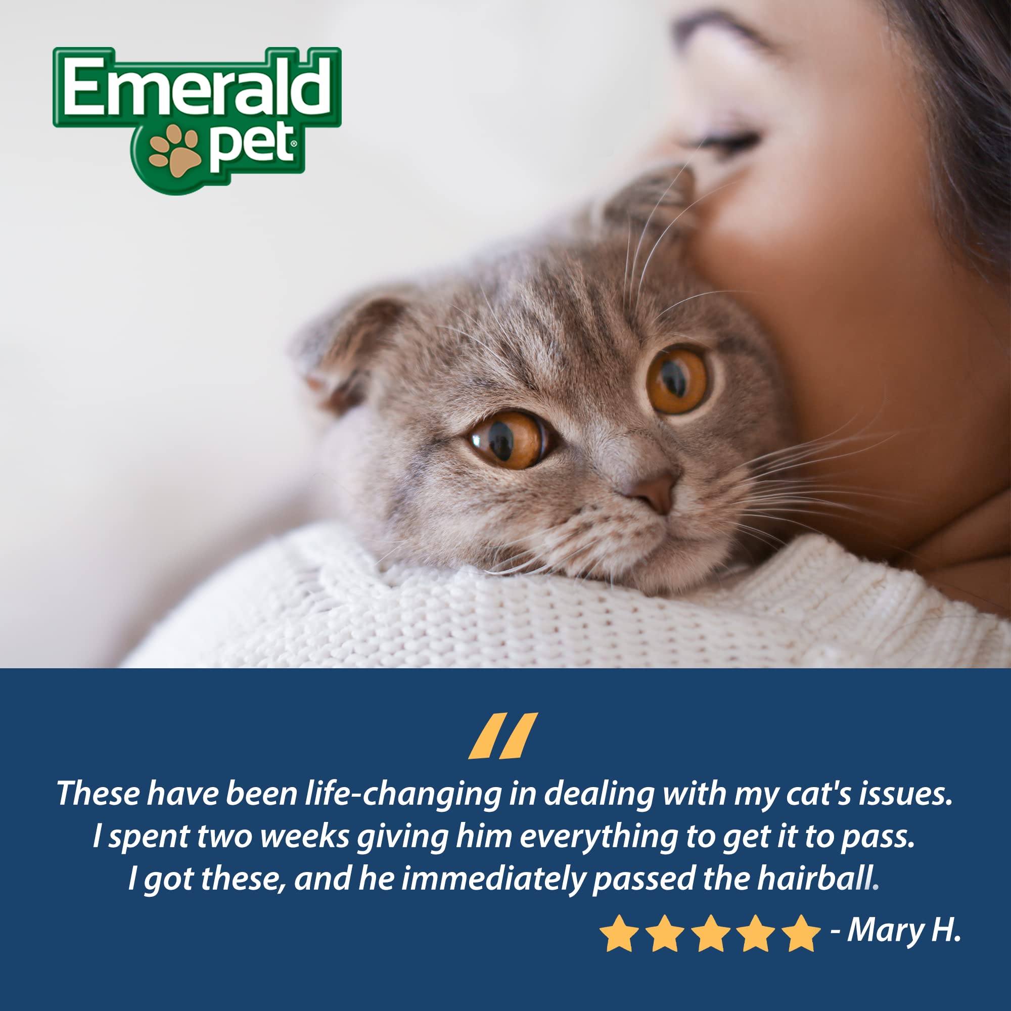 Emerald Pet Feline Health Chews UT Support ingr naturels et limités, routine simple et sûre.