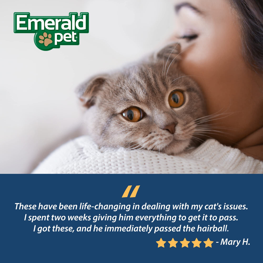 Emerald Pet Feline Health Chews UT Support ingr naturels et limités, routine simple et sûre.